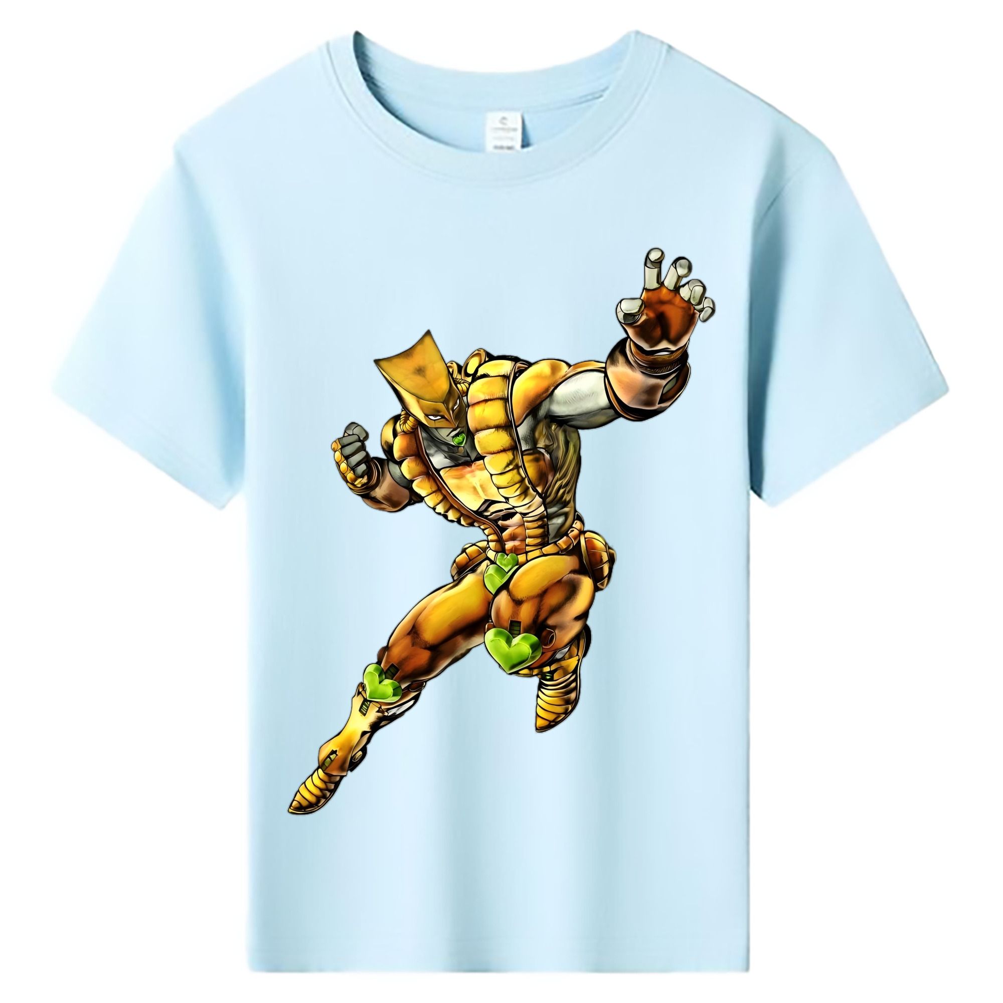 （画像用） ジョジョの奇妙な冒険 ディオ?ブランドー JoJo's Bizarre Adventure Dio Brando 綿100％キッズTシャツ（フロントプリント）